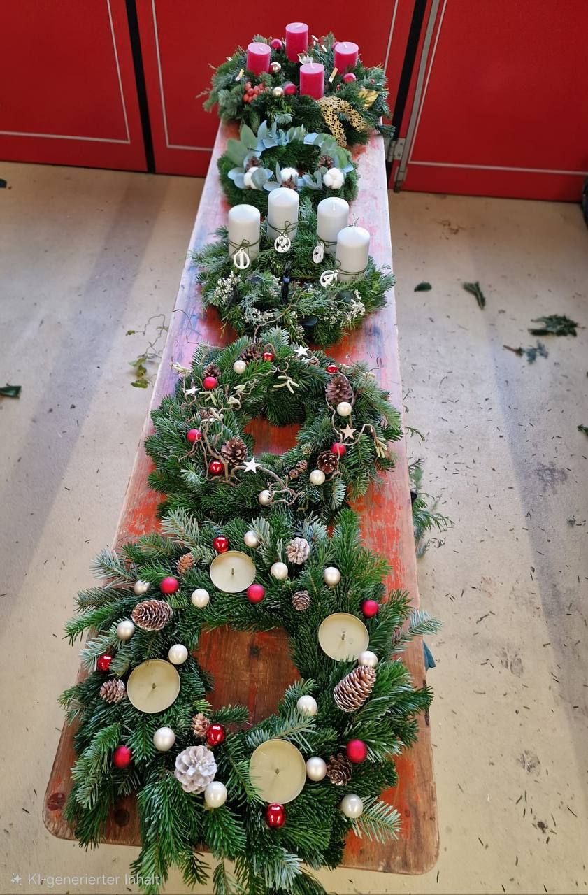 Adventskranzbinden